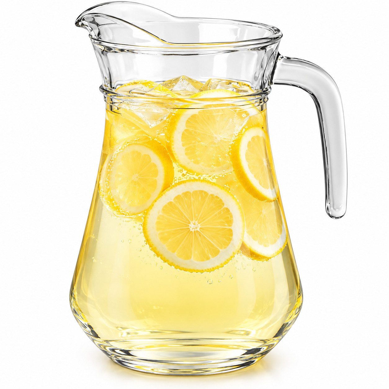 Sendez Wasserkaraffe Glaskrug mit Henkel 1 L Wasserkrug Glaskaraffe Karaffe Krug Saftkrug