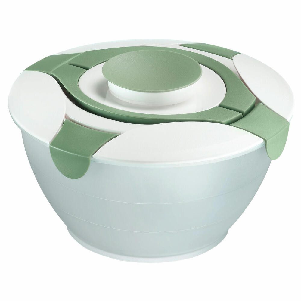 WESTMARK Salatschüssel mit Dressing-Behälter, Fassungsvermögen: 6,5 Liter, Salatbutler, Mint-, Kunststoff: PP, PE, spülmaschinengeeignet, Made in Germany