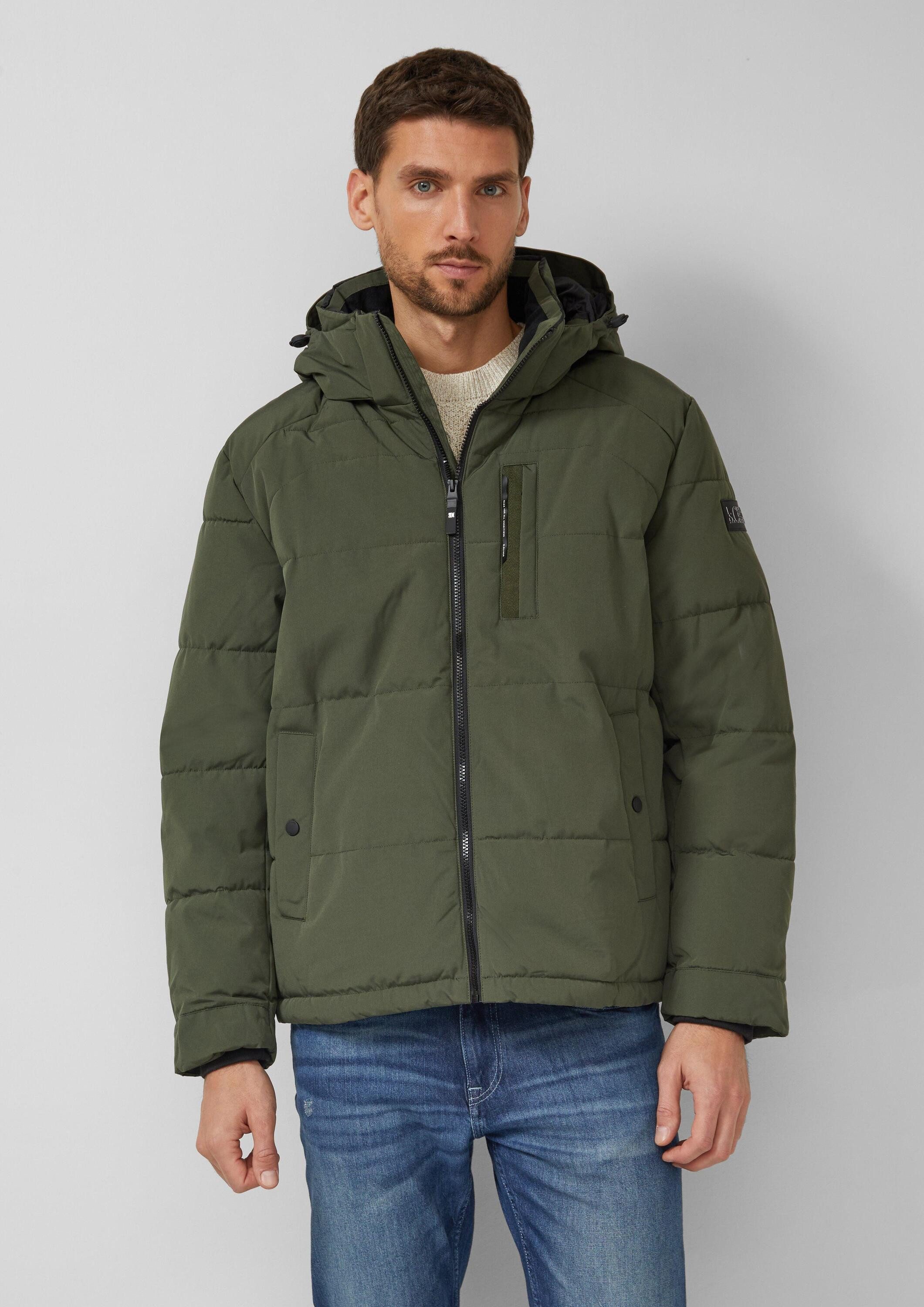 s.Oliver Winterjacke Outdoor-Jacke Wasserabweisende Pufferjacke mit abnehmb günstig online kaufen