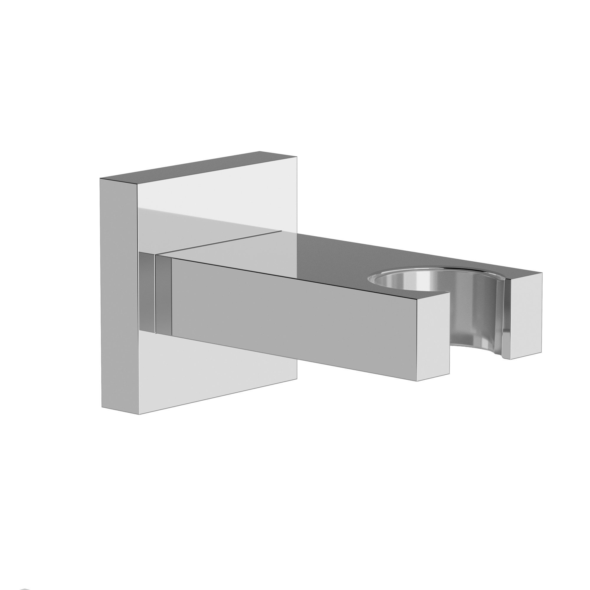 CHRIS BERGEN Brausehalter, aus Messing, in Chrom und Schwarz matt