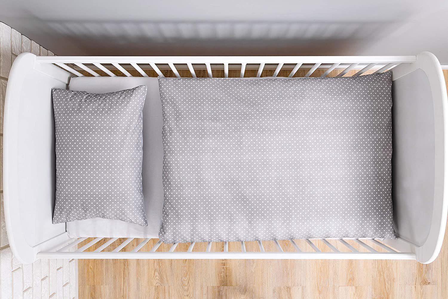 Amilian Bettwäsche Bettbezug 100 x 135 cm, Kopfkissenbezug 40 x 60 cm, 2 teilig, 100% Baumwolle – Bild 4 von 5