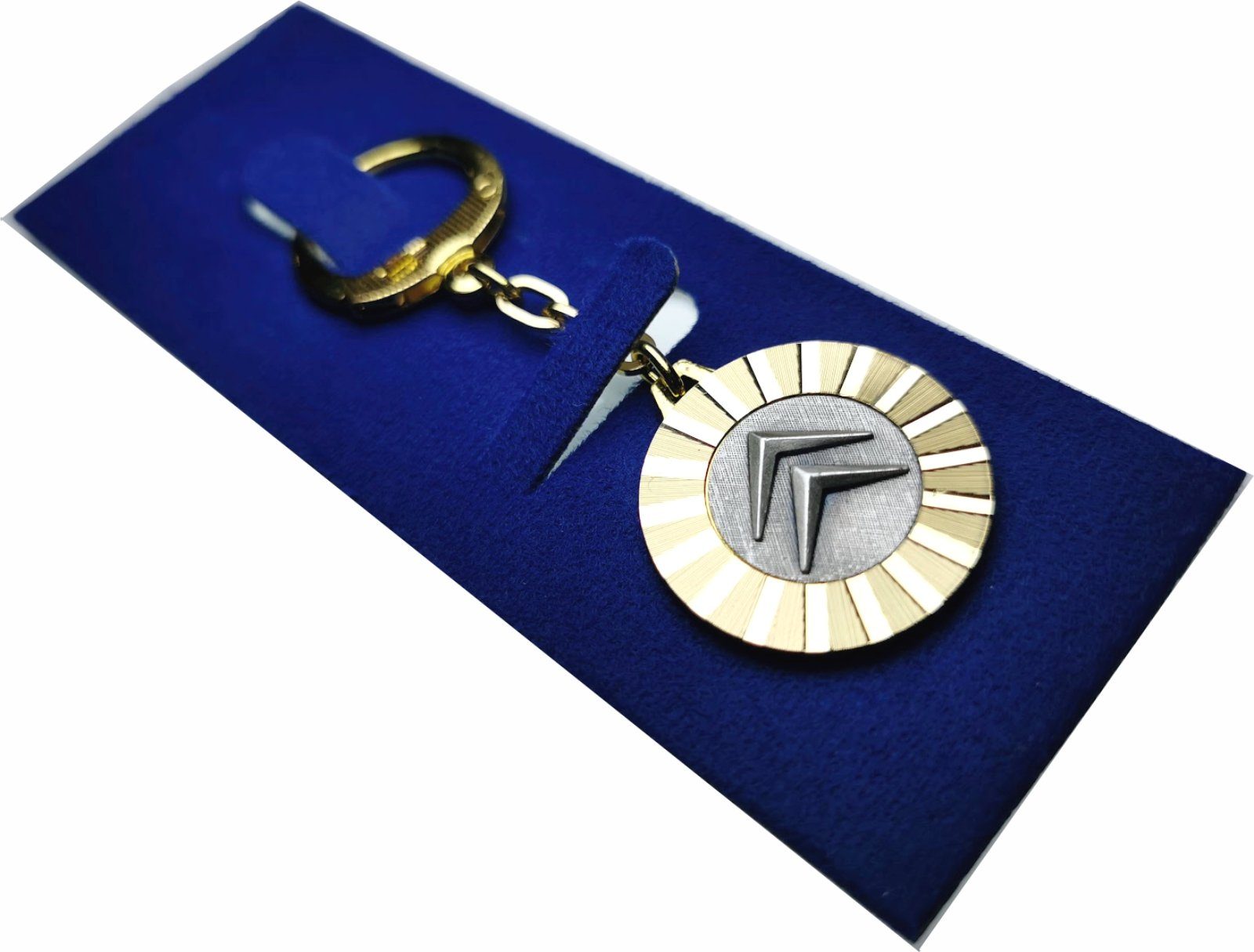 HR Autocomfort Schlüsselanhänger mit Gravur CITROEN Logo Schlüsselanhänger Metall original aus 1960