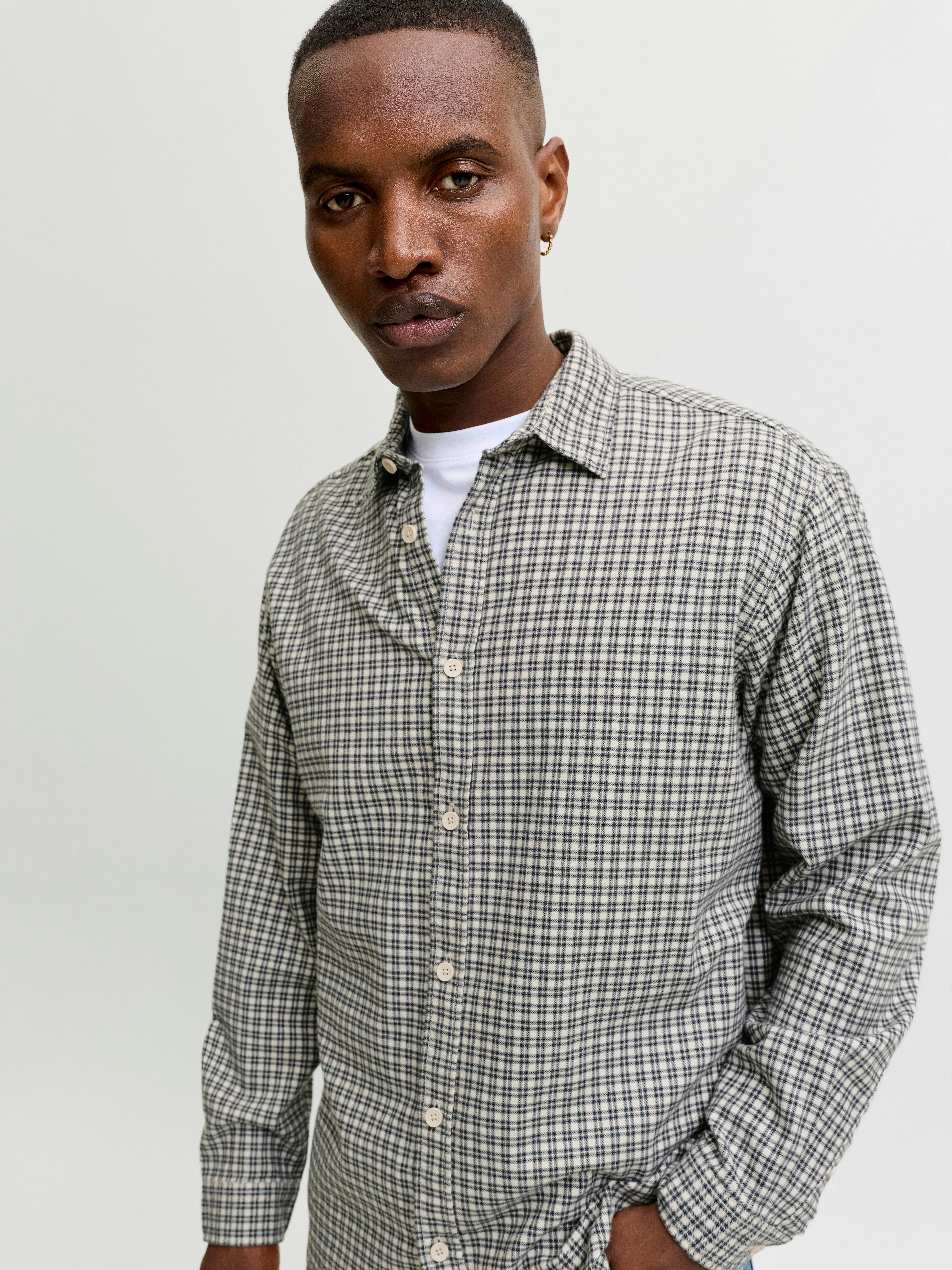Jack & Jones Langarmhemd JJCARTER CHECK SHIRT LS SN Baumwolle, relaxed fit – Bild 2 von 5