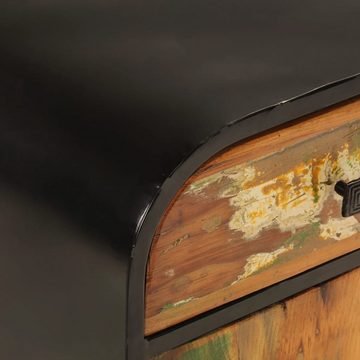 furnicato Sideboard 140x35x70 cm Altholz Massiv und Metall