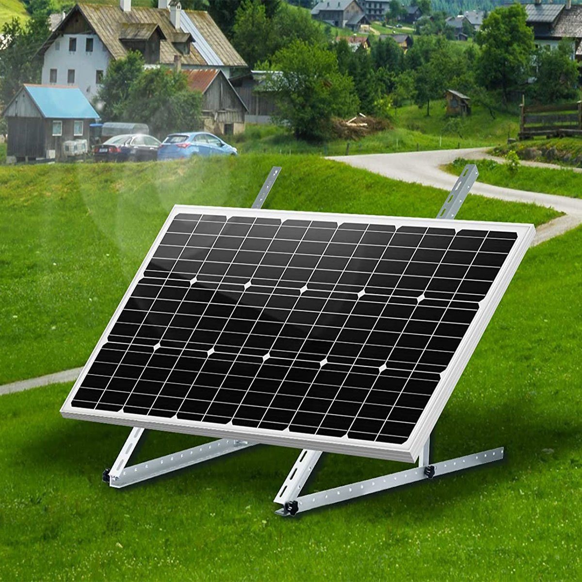 Kit, 100W Solargenerator Monokristallin Stativ Kit nur 28 LETGOSPT Solarmodul Solarpanel, Wasserdichte zoll IP65 Ladegerät 20A