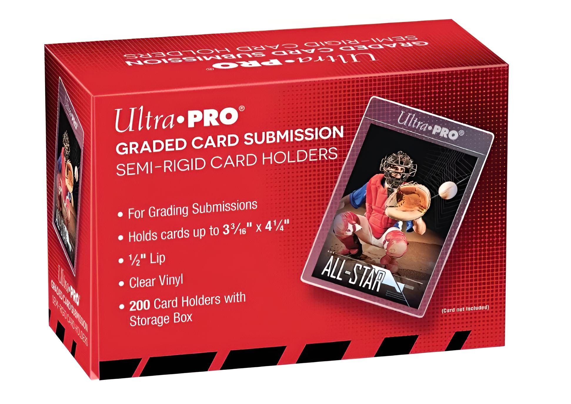 UltraPRO Sammelkarte UP Semi Rigid Card Holder (200 ct) 3 3/16"x4 1/4"