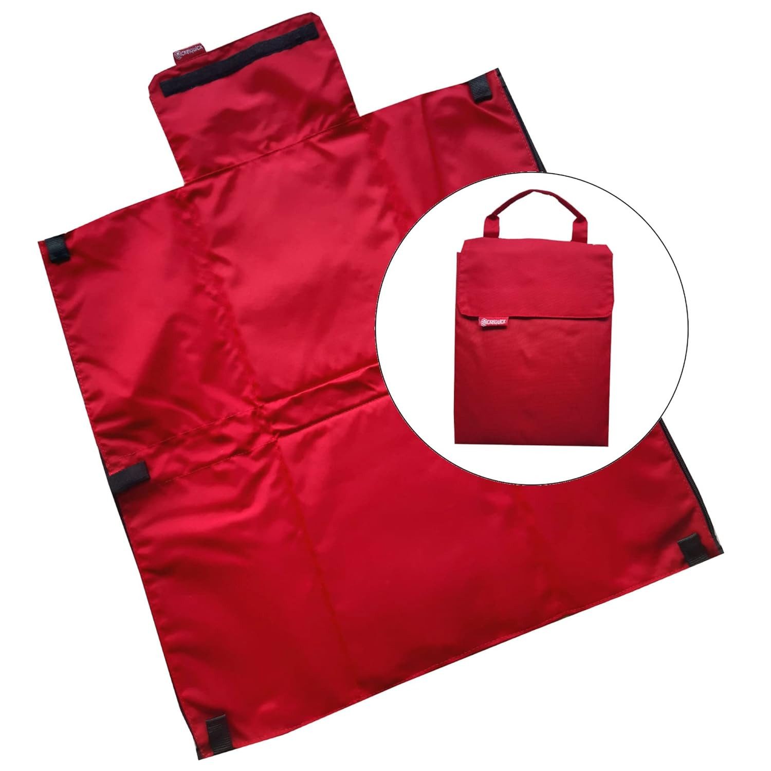 Wickelquick Wickeltasche Tragbare Wickelunterlage mit Abrollschutz & 4 Seitentaschen