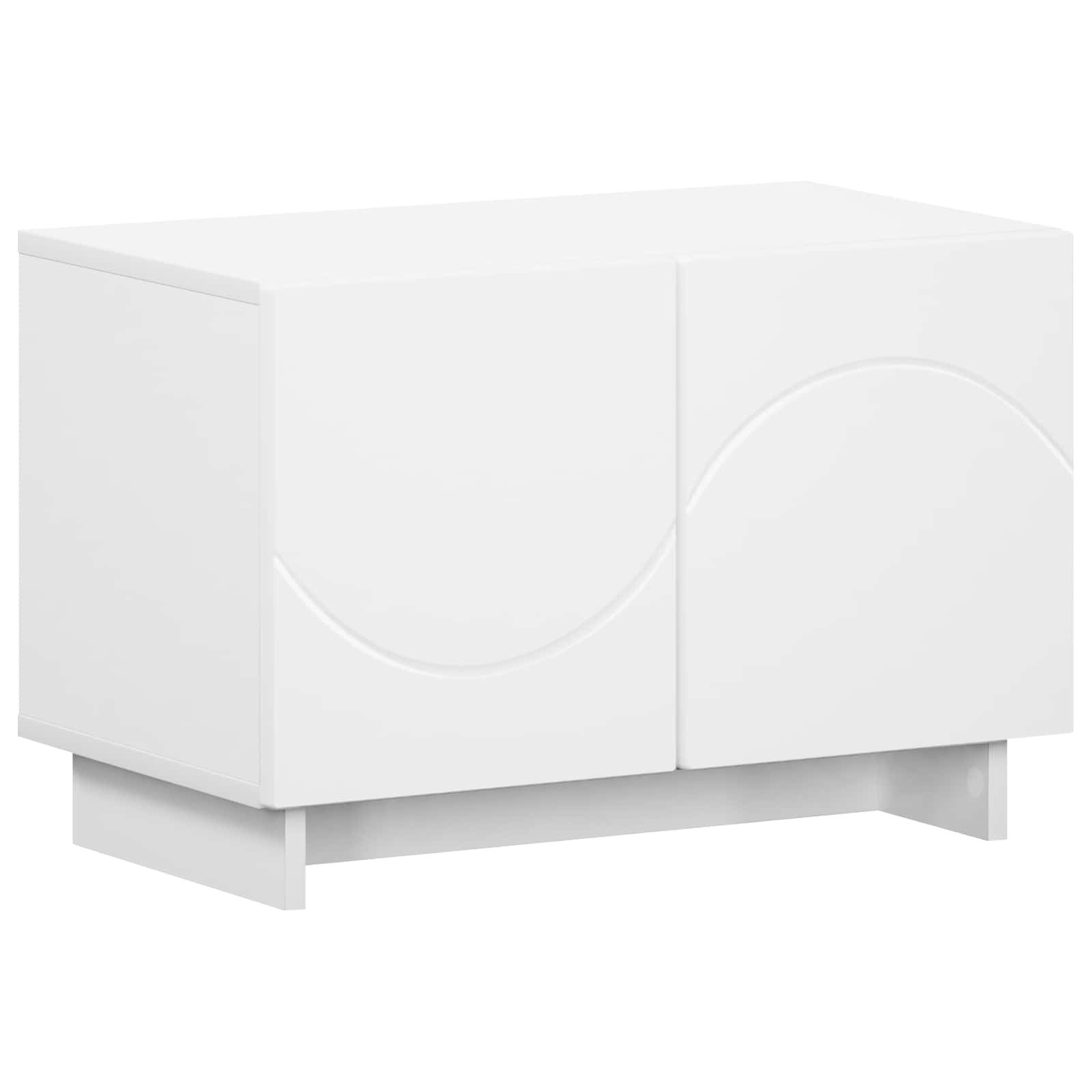 vidaXL TV-Schrank TV-Lowboard 60 x 34,5 x 40 cm Weiß Holzwerkstoff (1-St)