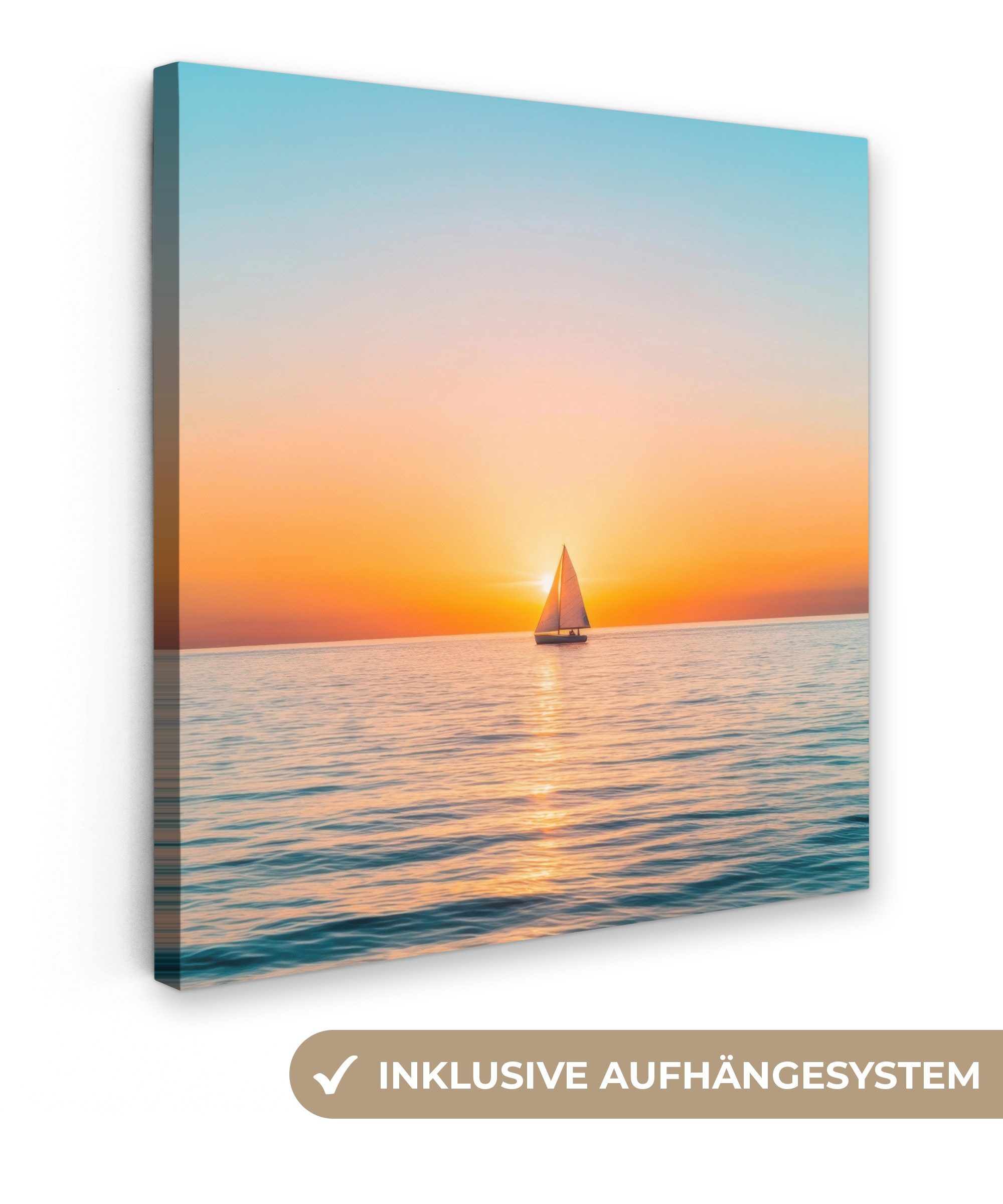 OneMillionCanvasses® Leinwandbild Meer - Segelboot - günstig online kaufen