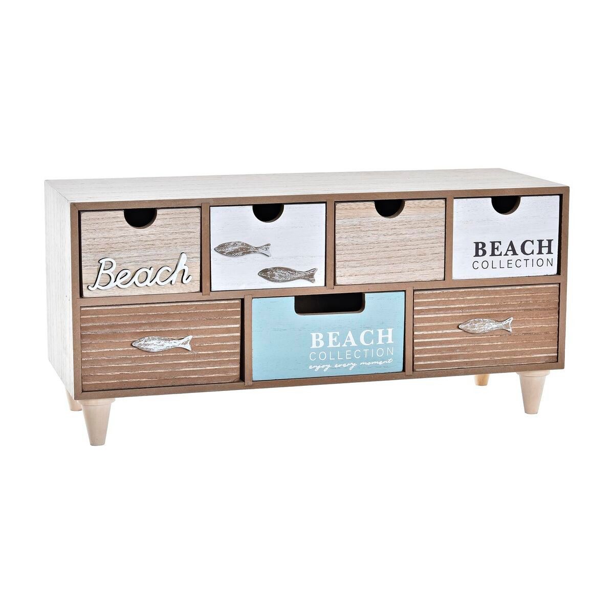 DKD Home Decor Schmuckkasten Dkd home decor Box-Schmuckkästchen DKD Home Decor Holz Strand 40 x 16