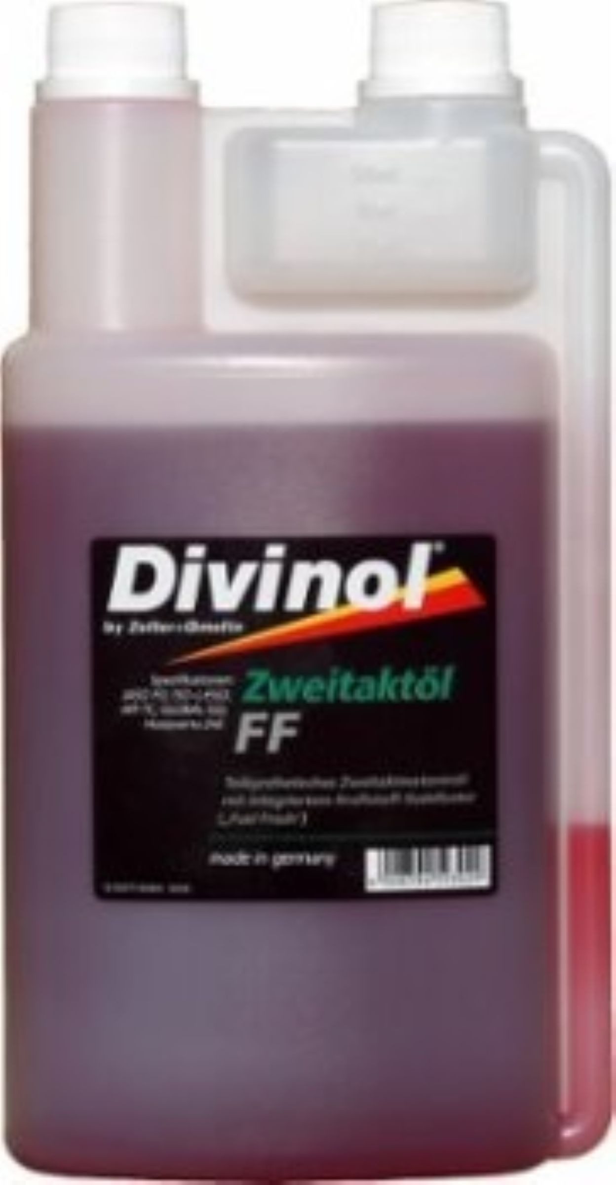 Zeller Multifunktionsöl Divinol 26150 Zweitaktöl FF 1x1 Liter Dosierflasche 2-Taktöl teilsynth, 1000 ml