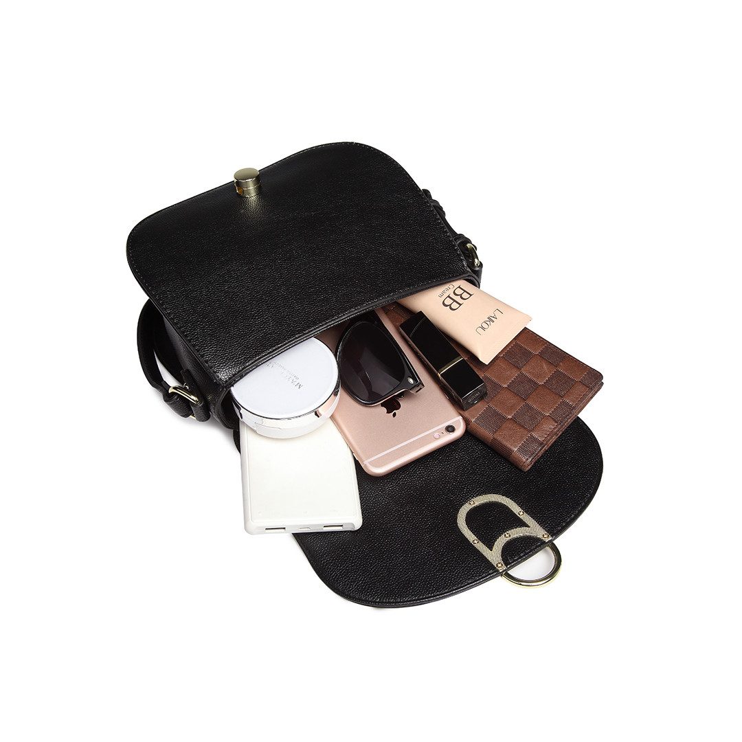 Miss Lulu Umhängetasche Schultertasche Damen Cross Body Bag Modern Mit Reißverschluss