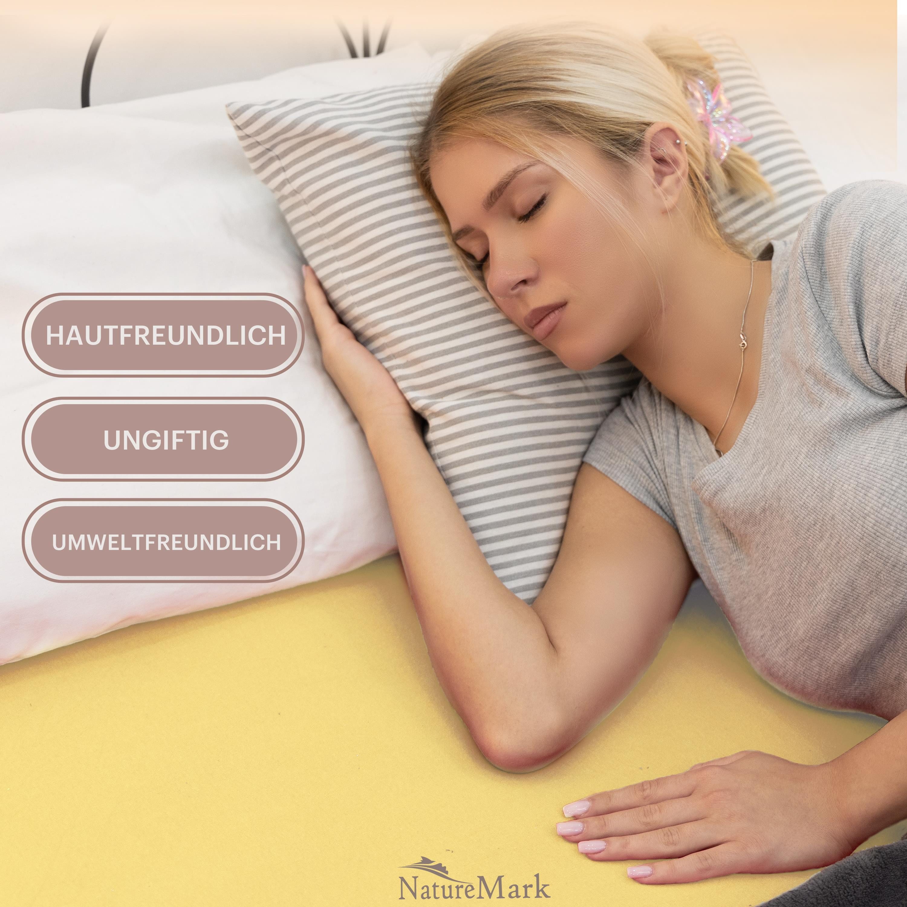 NatureMark Spannbettlaken Jersey Basic Spannbetttuch, 100% Baumwolle, Gummi günstig online kaufen