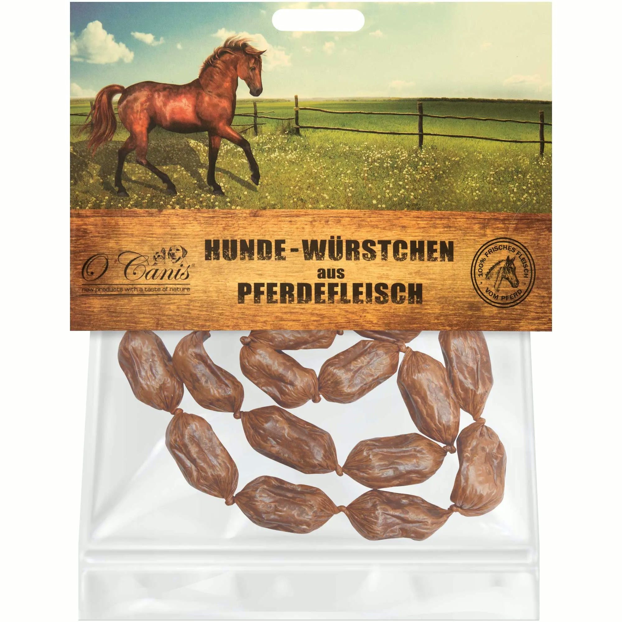 O Canis O Canis Premium Hundewürstchen - 5 Sorten zur Auswahl Pferd, Snack für: Hunde, Getreidefrei, Mono Protein