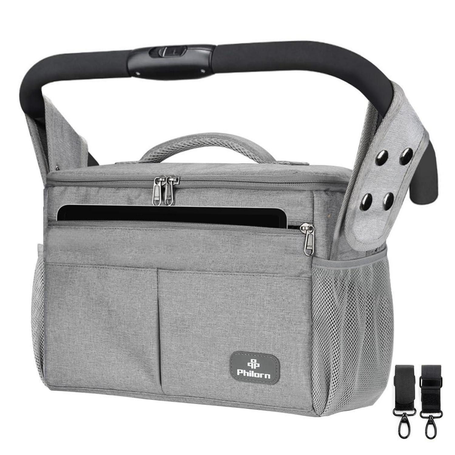 LuxusKollektion Kinderwagen-Tasche Kinderwagen Organizer mit Isolierten Getränkehaltern, Große