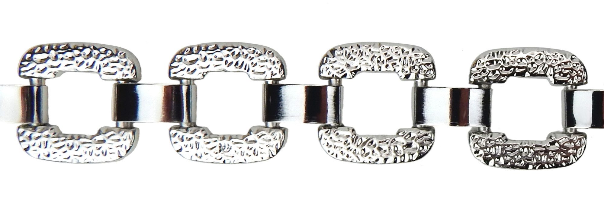 Ella Jonte Kettengürtel silber quadratisch 60er 70er Vintage Gürtel verstellbar