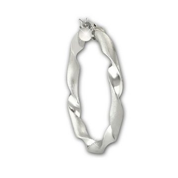 SilberDream Paar Creolen SilberDream Ohrringe Creolen 925 Silber (Creolen), Damen Creolen Twisted aus 925 Sterling Silber, Farbe: silber