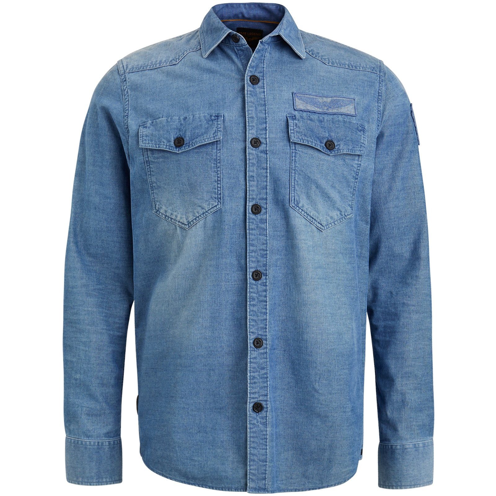 T-Shirt & Langarmshirt Long Sleeve Shirt Indigo Corduroy