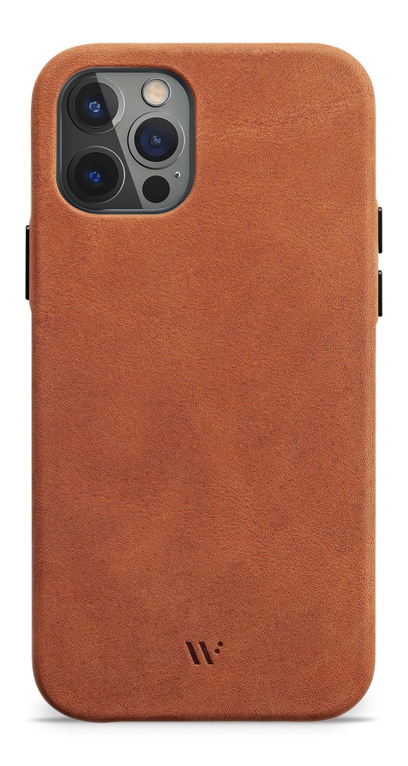 wiiuka Smartphone-Hülle skiin MORE Handyhülle für iPhone 12 / 12 Pro, Handgefertigt - Deutsches Leder, Premium Case