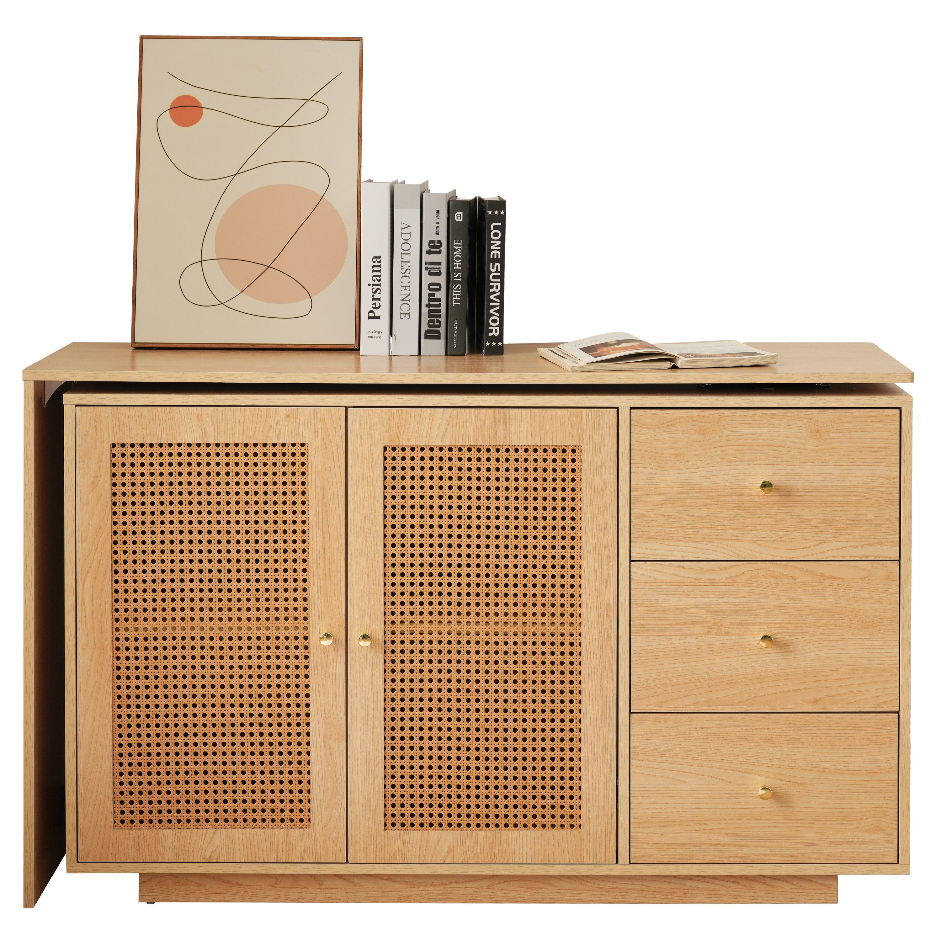 HAUSS SPOLE Schreibtisch 360°Sideboard Eckschreibtisch mit günstig online kaufen