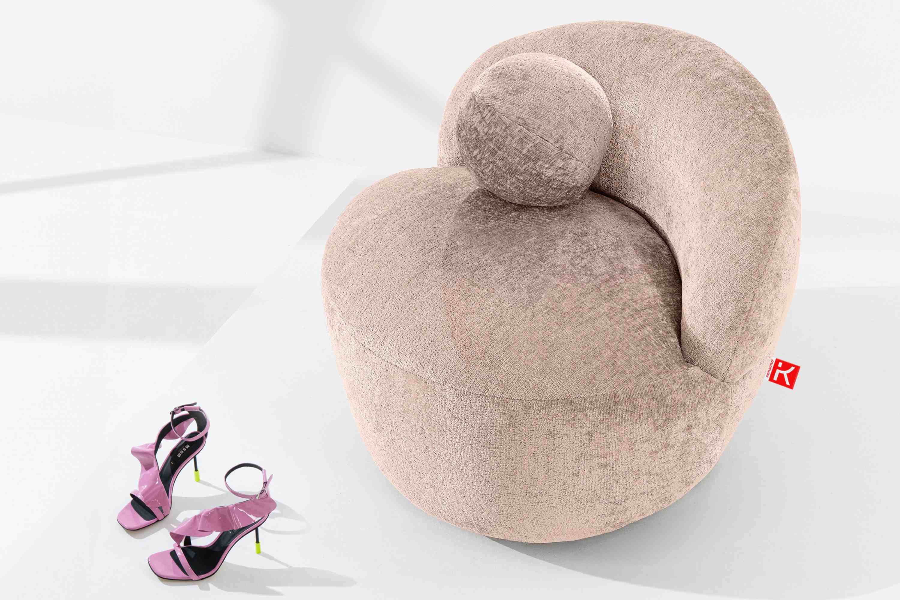 KONSIMO® Cocktailsessel NELUM Modern Sessel, organische günstig online kaufen