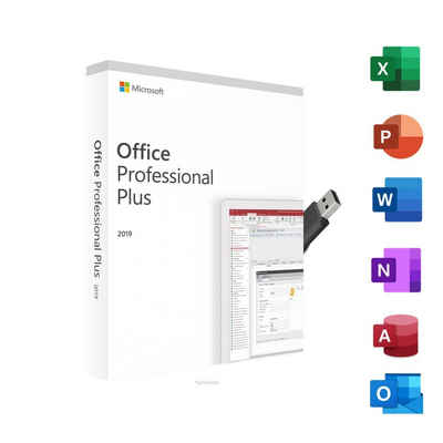 Microsoft Microsoft Office 2019 Professional Plus inkl. USB Stick und Aktivierungsschlüssel (Officeprogramm, USB-Stick)