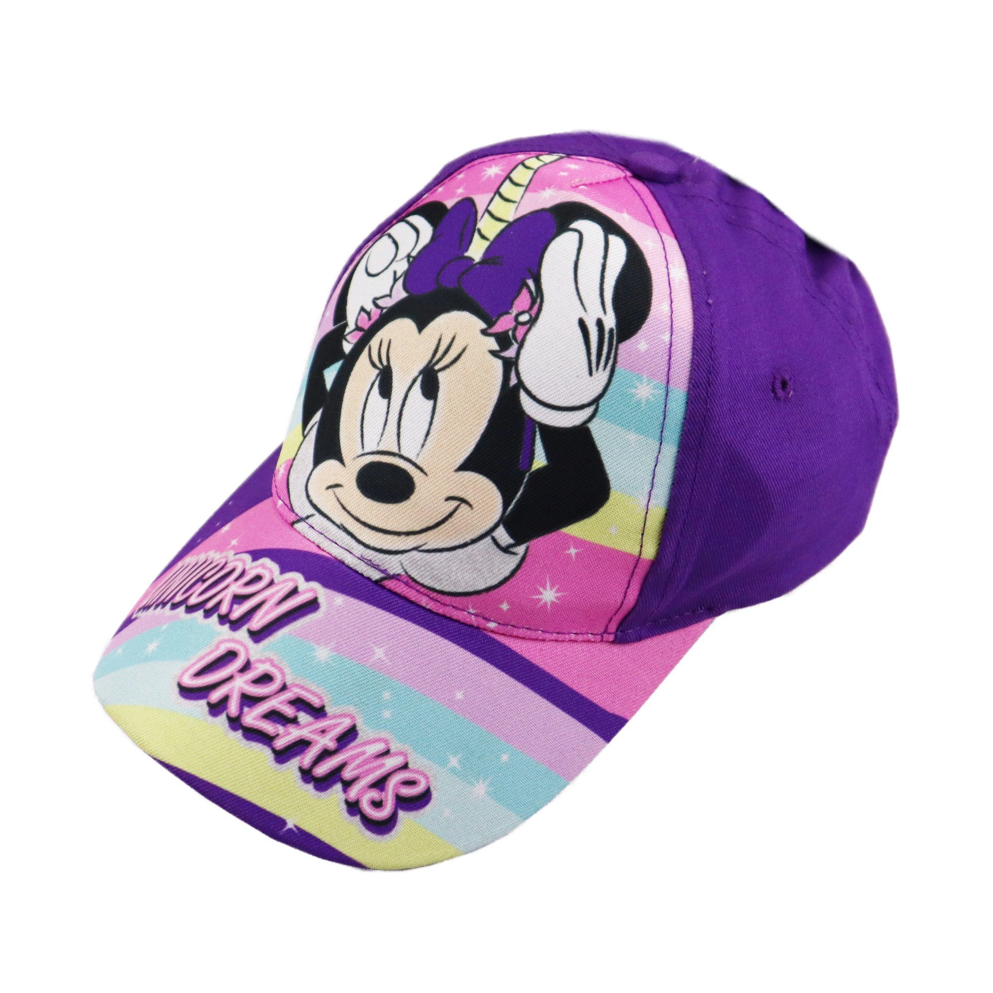 Lila Baseball Einhorn Disney Basecap Cap Gr. Kinder Mouse bis Minnie Minnie Mädchen Maus 52 54