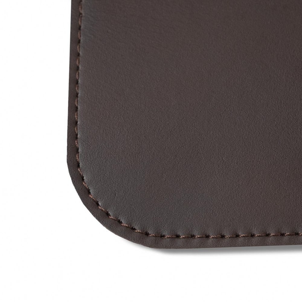 Hamosons Mauspad Hochwertiges Mousepad / Mauspad, Büffel-Leder, Coffee-Brown
