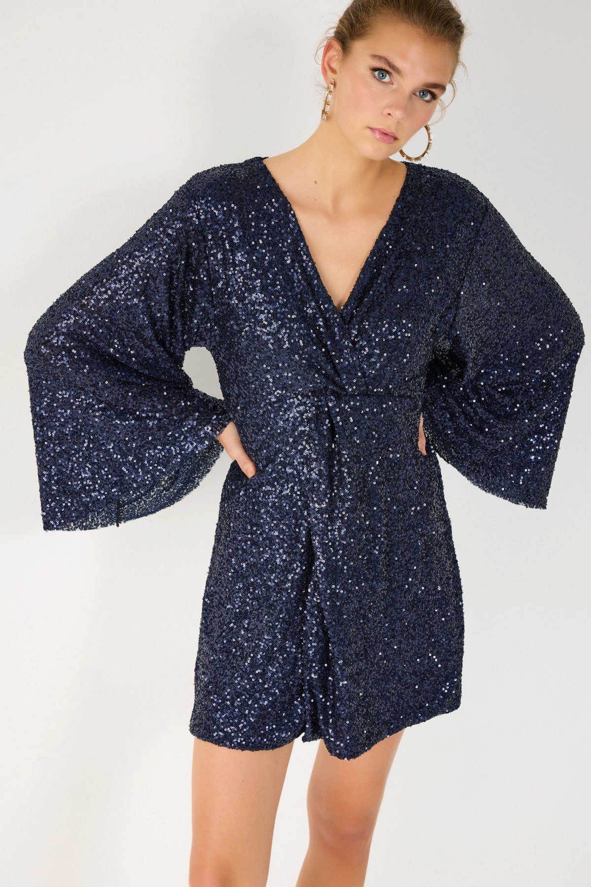 No Matter What Minikleid Zweireihiges Minikleid mit Pailletten günstig online kaufen