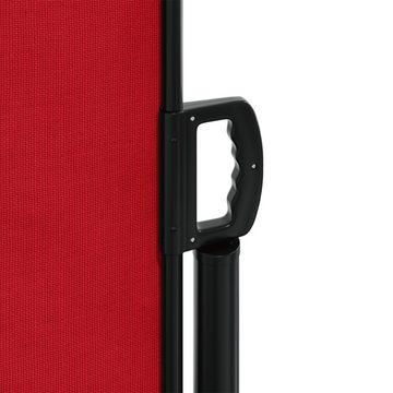 vidaXL Seitenmarkise Seitenmarkise Ausziehbar Rot 160x500 cm