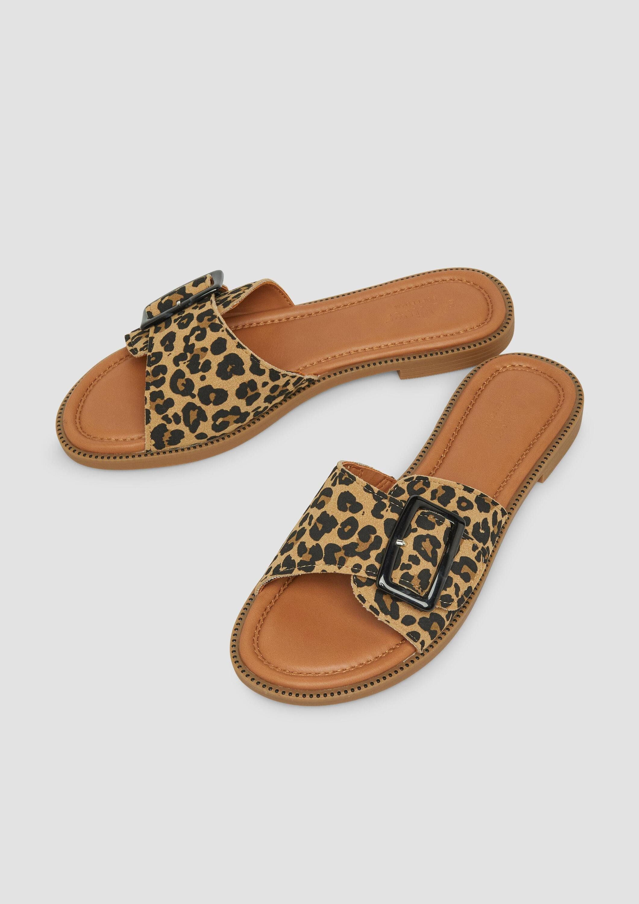 s.Oliver Sandalen Sandale Slides mit Schmuck-Detail