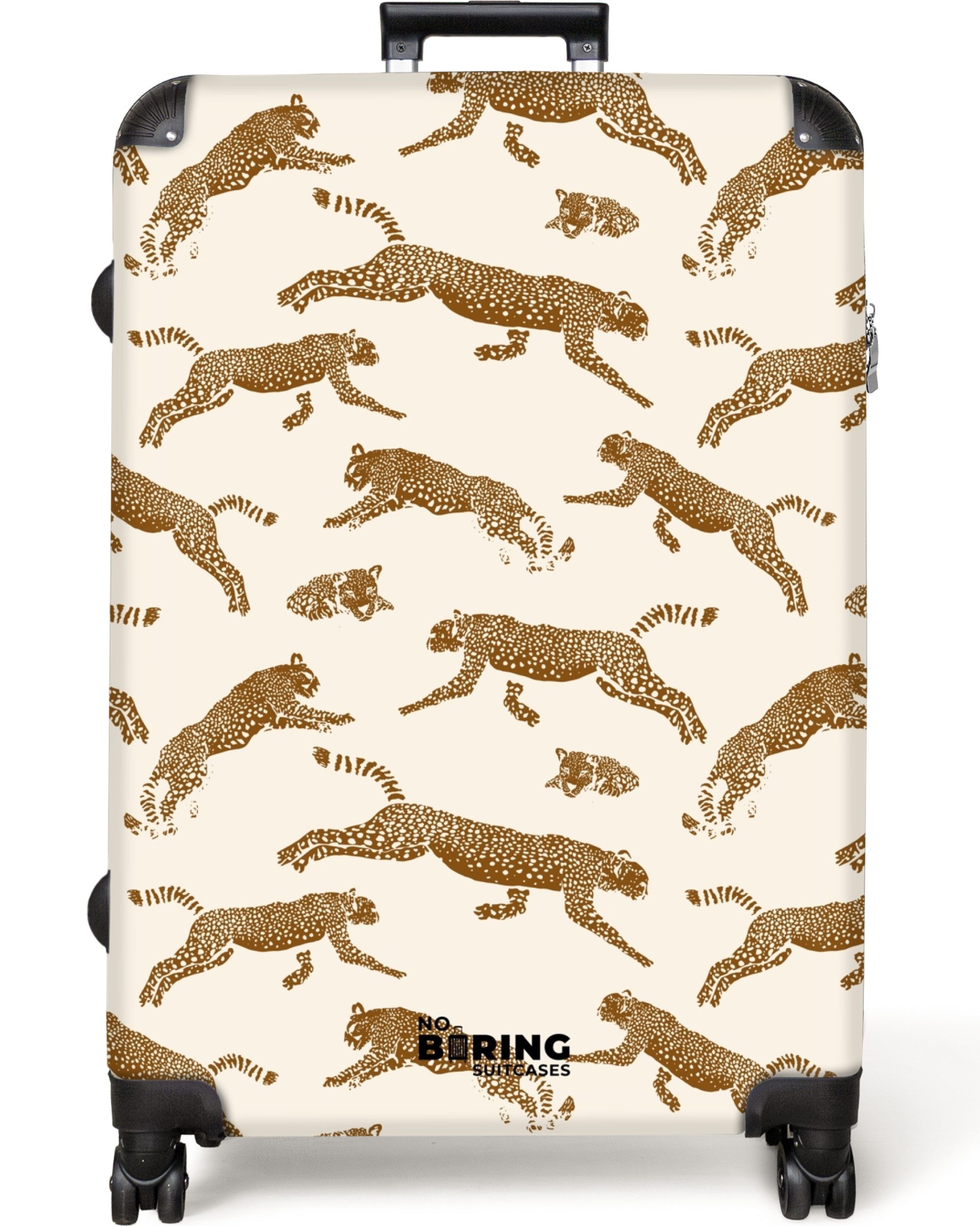 NoBoringSuitcases.com© Hartschalen-Trolley Beige mit Panther 77 günstig online kaufen