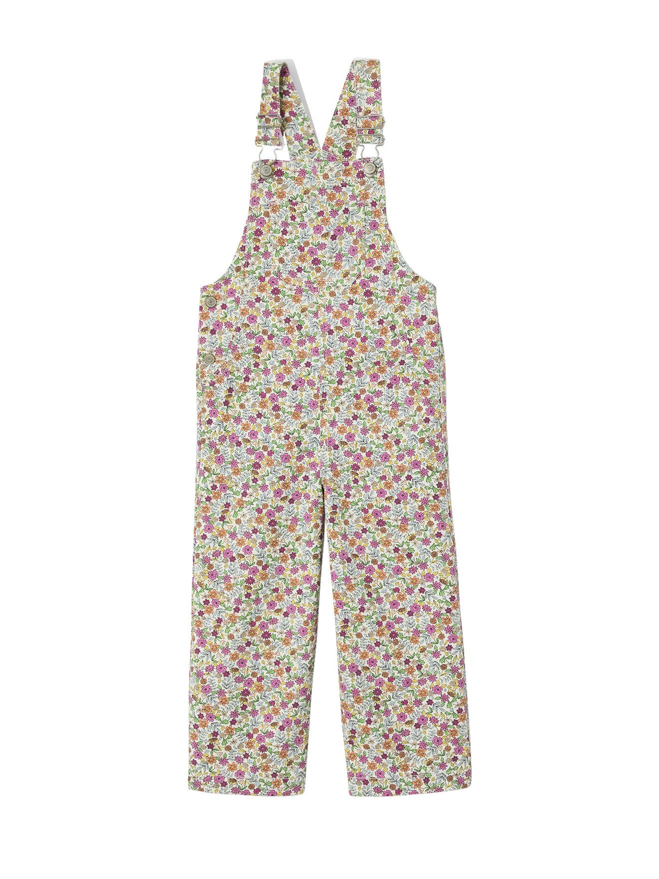 vertbaudet Jumpsuit Gemusterte Mädchen Latzhose mit weitem Bein