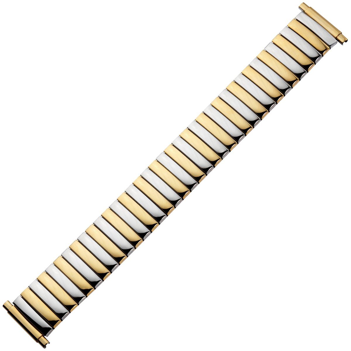 MARBURGER Uhrenarmband 18, 19, 20, 21, 22mm Edelstahl Silber Zugband