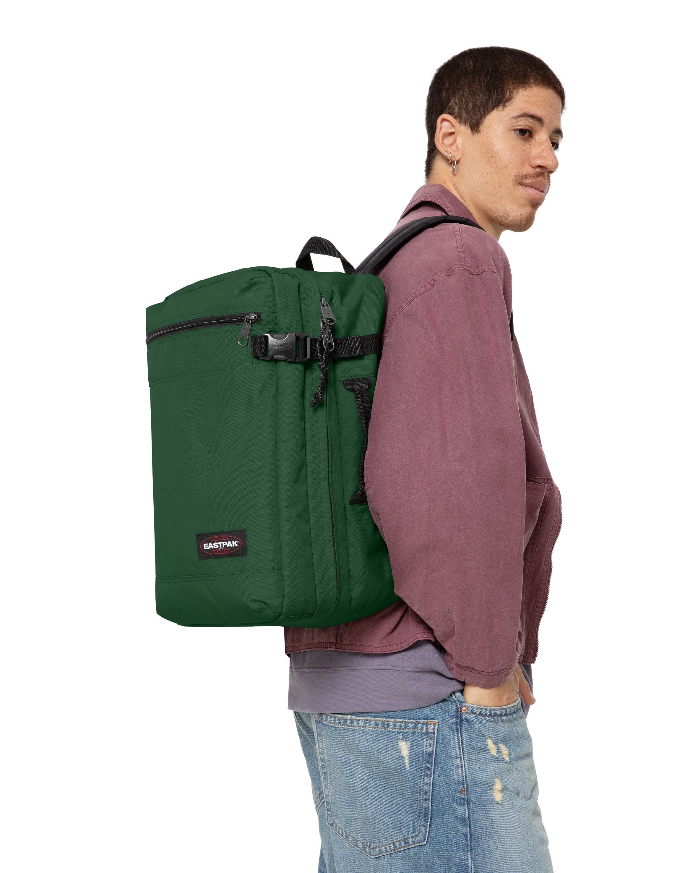 Eastpak Freizeitrucksack TRANSIT'R PACK Cloth Beige, Reisetasche Sporttasche Reisegepäck Duffle-Tasche
