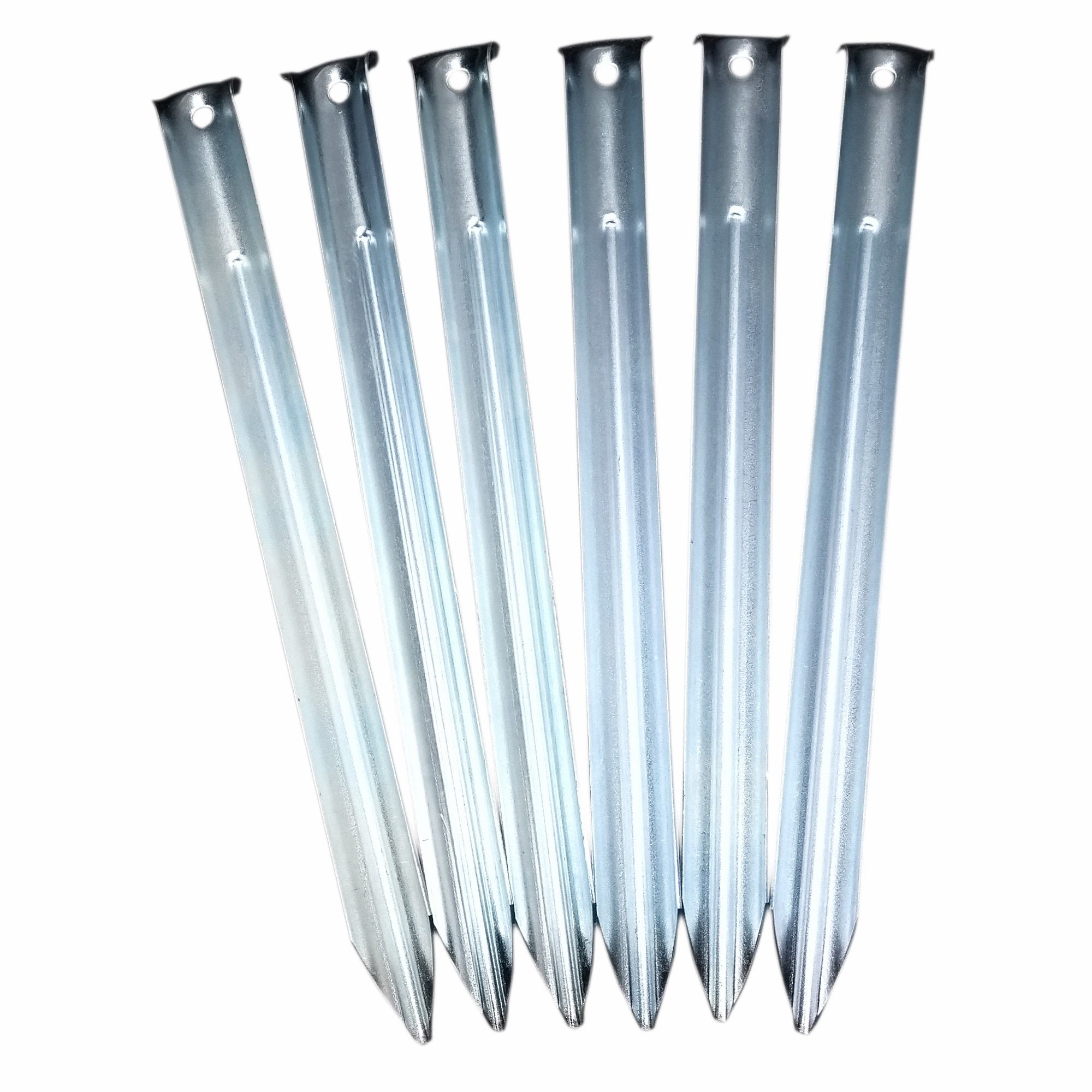 Zelthering 24x Zelthering Zelt-Heringe V-Profil 220x23mm stabile Stahlheringe Set