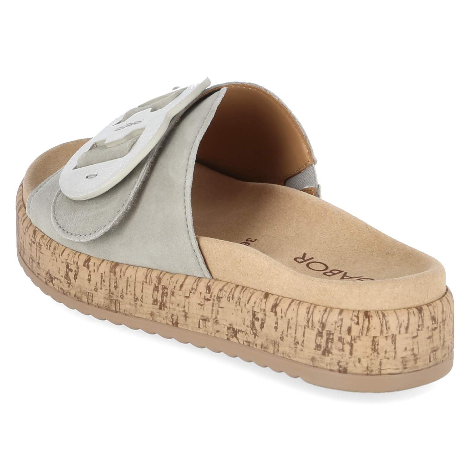 Gabor Gabor 83.760.11 Damen Rauleder green Pantolette
