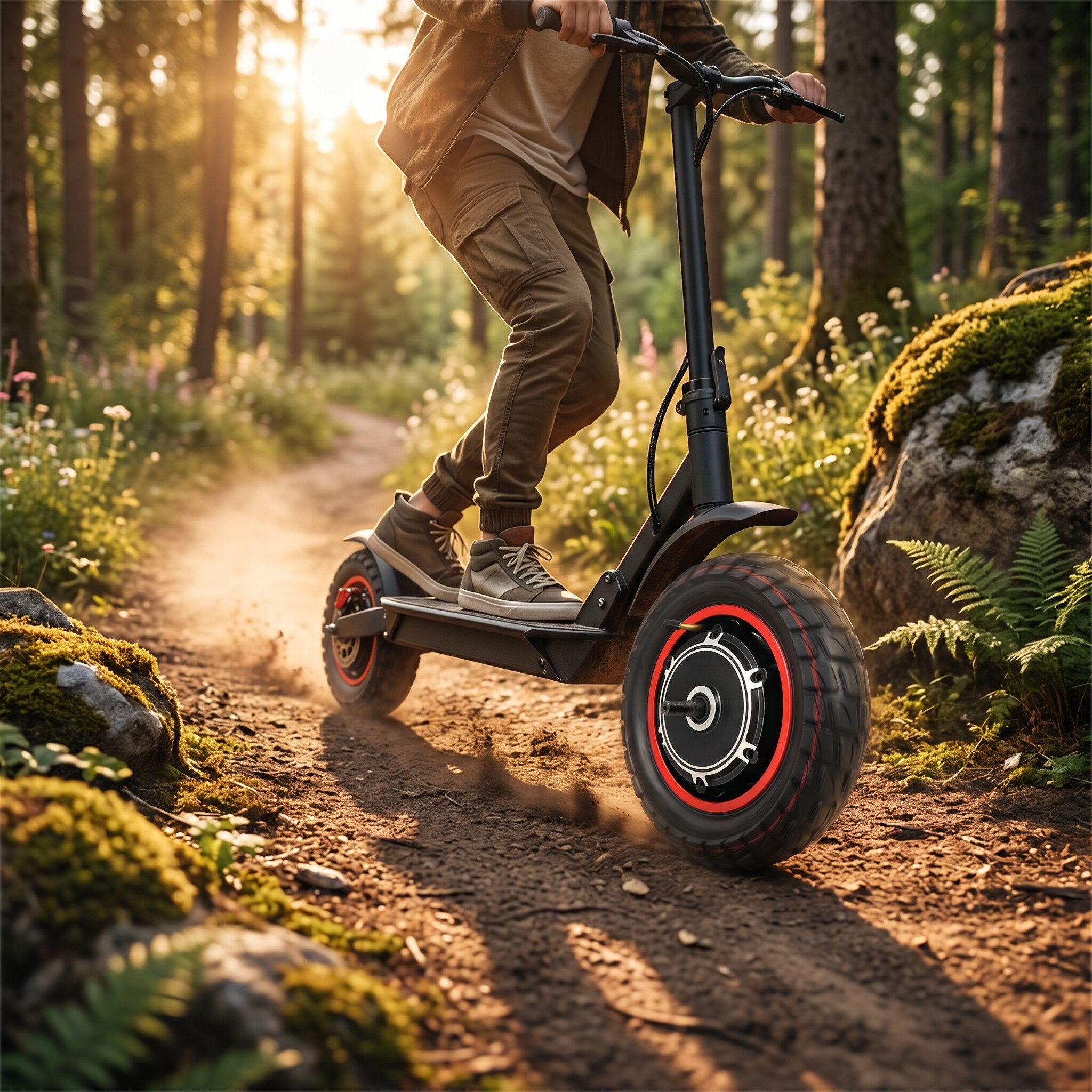 GARRYFIZH Rollomotor Nabenmotor E Scooter Motor 48V 500W Motor Hinterradmotor, für Kugoo M4/M4PRO Elektroroller 10 Zoll Luftreifen Hinterradmotor