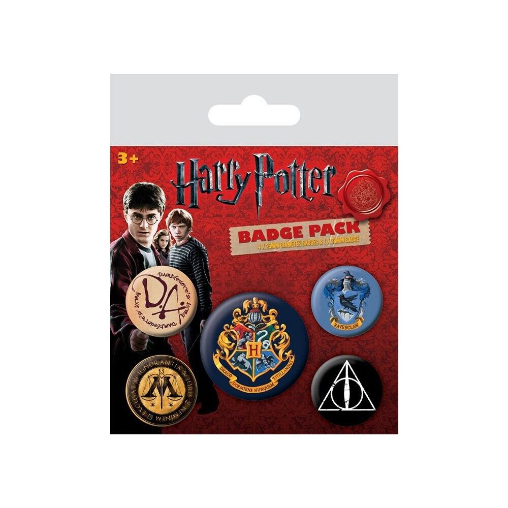 Pyramid International Anstecknadel Harry Potter Ansteck-Buttons 5er-Pack Hogwarts