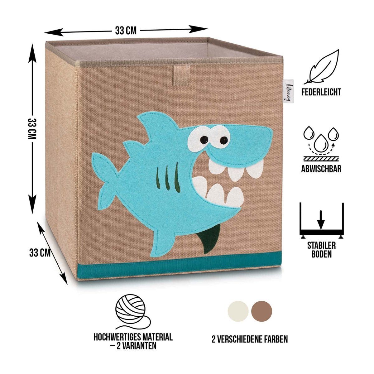 Lifeney Faltbox Aufbewahrungsbox Hai günstig online kaufen