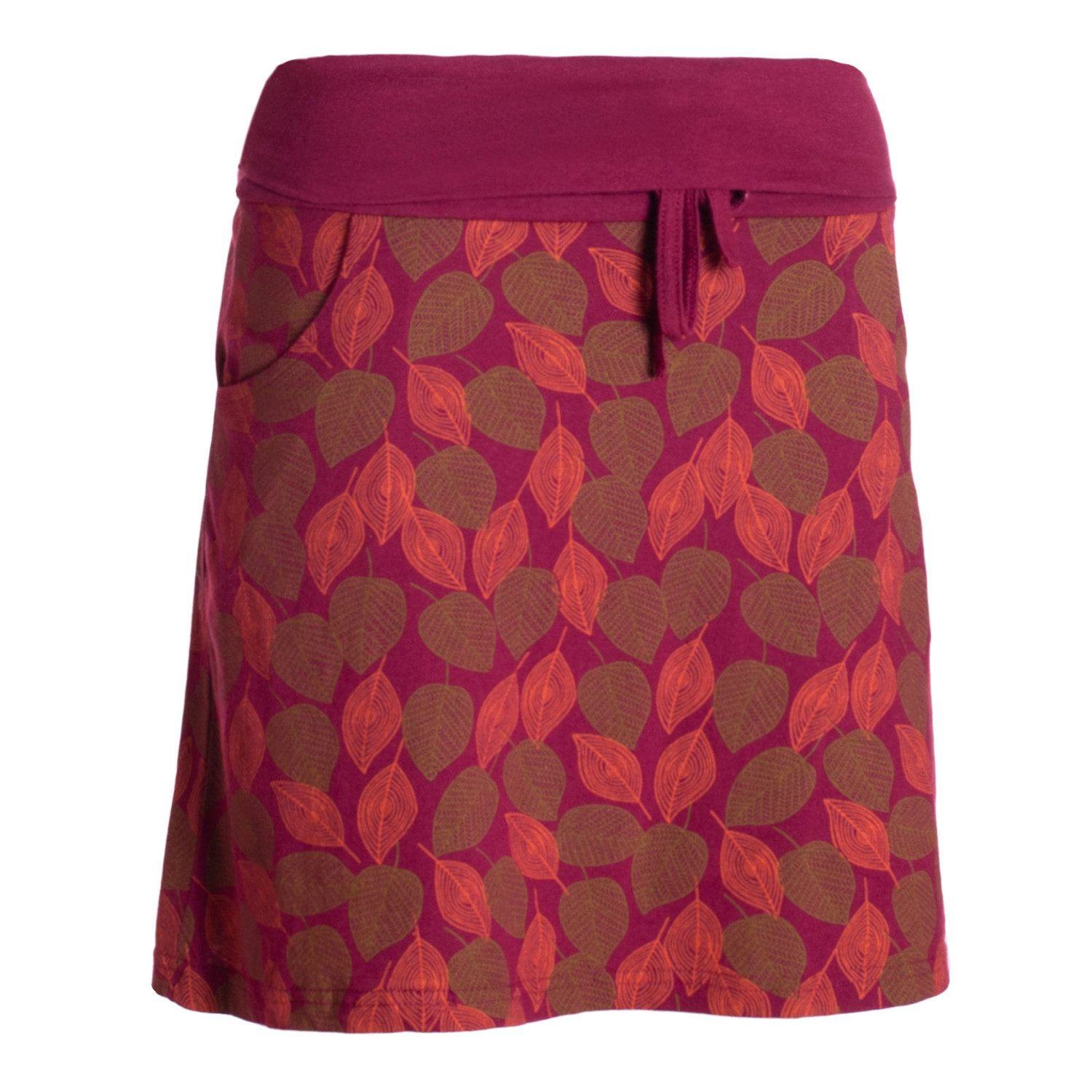 Vishes Jerseyrock knielang Baumwolle Blumen-Muster breiter Bund mit Kordel-Zug Taschen Alternative Bekleidung, Ethno, Hippie, Retro Style – Bild 5 von 5