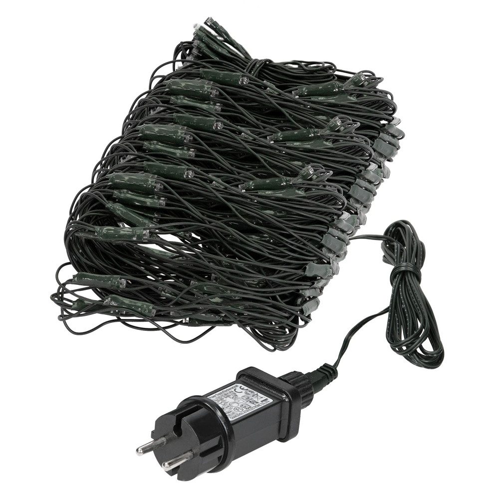 ECD Germany LED-Lichternetz Lichtervorhang Lichterkette Weihnachtsbeleuchtu günstig online kaufen