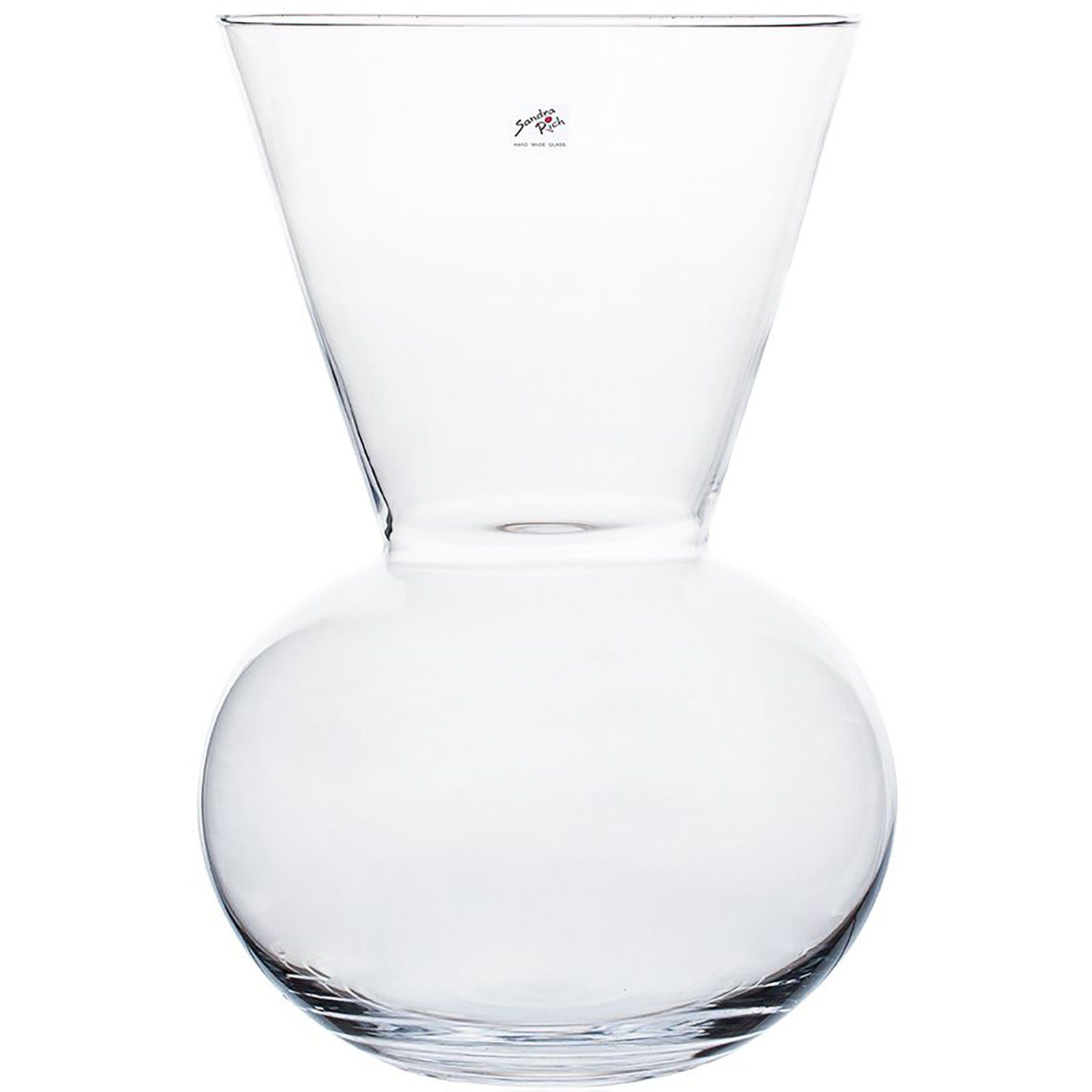 Sandra Rich Dekovase TRUMPET vase - durchsichtig - 18x26 cm - Glas (1 St)