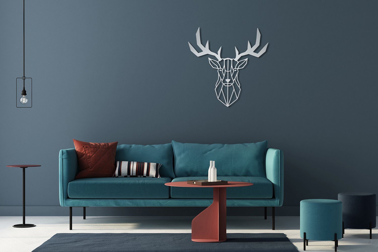 teileplus24 Wanddekoobjekt DS07 Wanddeko Metall Wandbild günstig online kaufen