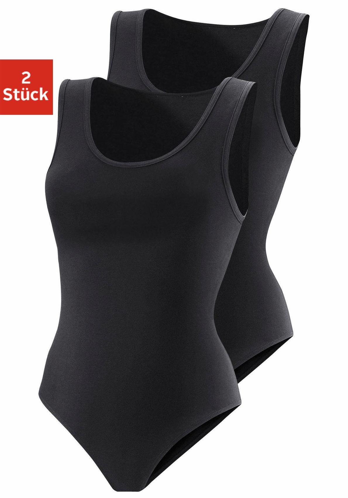 Vivance Shirtbody (2er-Pack) aus elastischer Baumwoll-Qualität