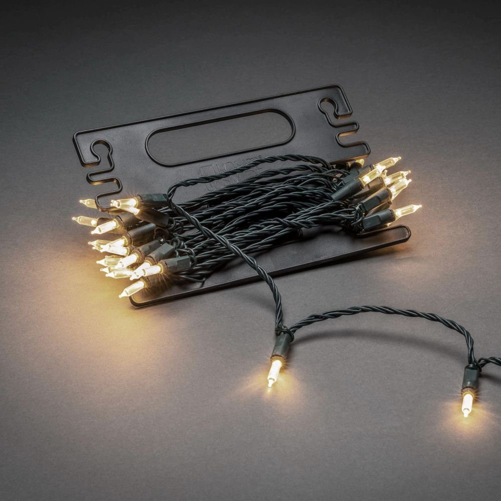 KONSTSMIDE LED-Lichterkette Weihnachtsdeko aussen, mit Aufroller, 40 warm weiße Dioden