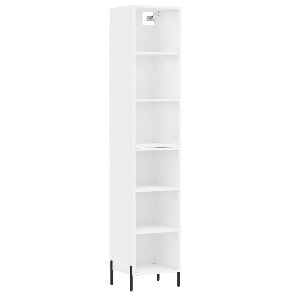 vidaXL Kleiderschrank Highboard Weiß 34,5x32,5x180 cm Holzwerkstoff günstig online kaufen