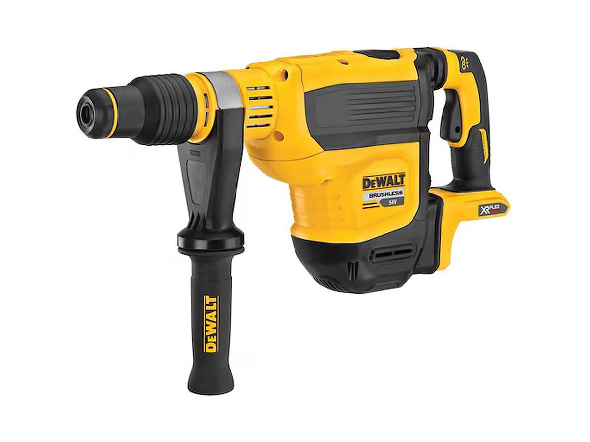 DeWalt Akku-Kombibohrhammer Flexvolt SDS-max, Basis, 54 V, max. 380 U/min, mit 10,5 Joule, ohne Akku & Ladegerät, im Transportkoffer
