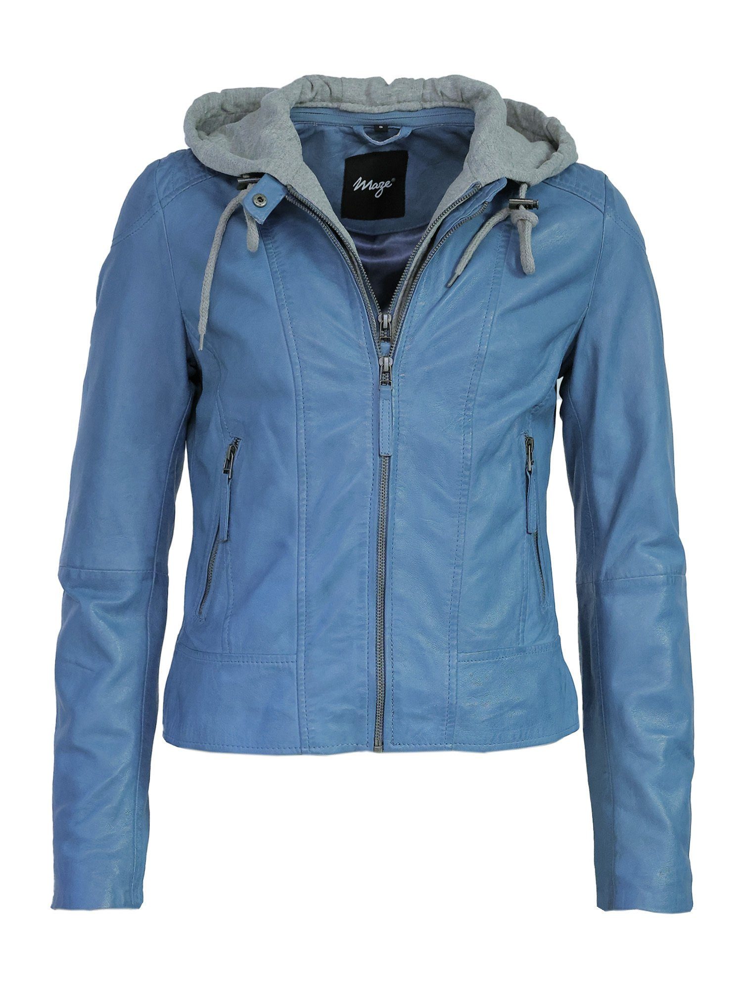 blue 42021133 Lederjacke Maze