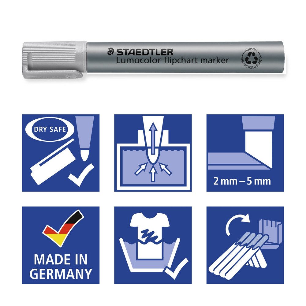 STAEDTLER Marker Staedtler 356 B WP6 Flipchartmarker Lumocolor® flipchart marker 356 B
